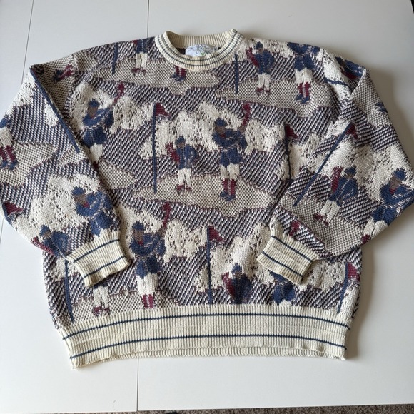 pacific coast Other - Vintage Pacific Coast Golf Grandpa Knit Sweater Size‎ XL SEE DESCRIPTION